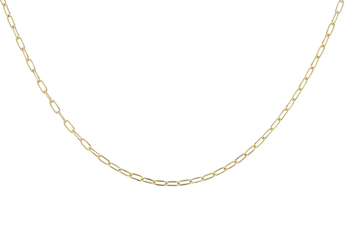 A319-78353: PAPERCLIP SM (22IN, 2.40MM, 14KT, LOBSTER CLASP)