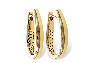 A320-69262: GOLD EARRINGS (17MM)