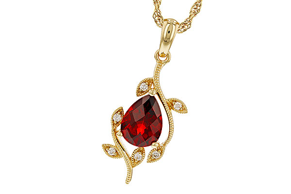A320-70117: NECKLACE 1.34 GARNET 1.39 TGW (8X6MM GAR)