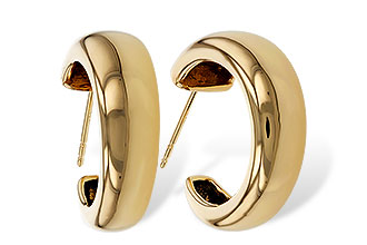 A320-71017: GOLD EARRINGS (20MM)