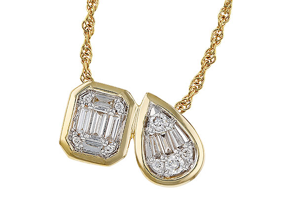 A320-71062: NECKLACE .17 BAG .25 TW