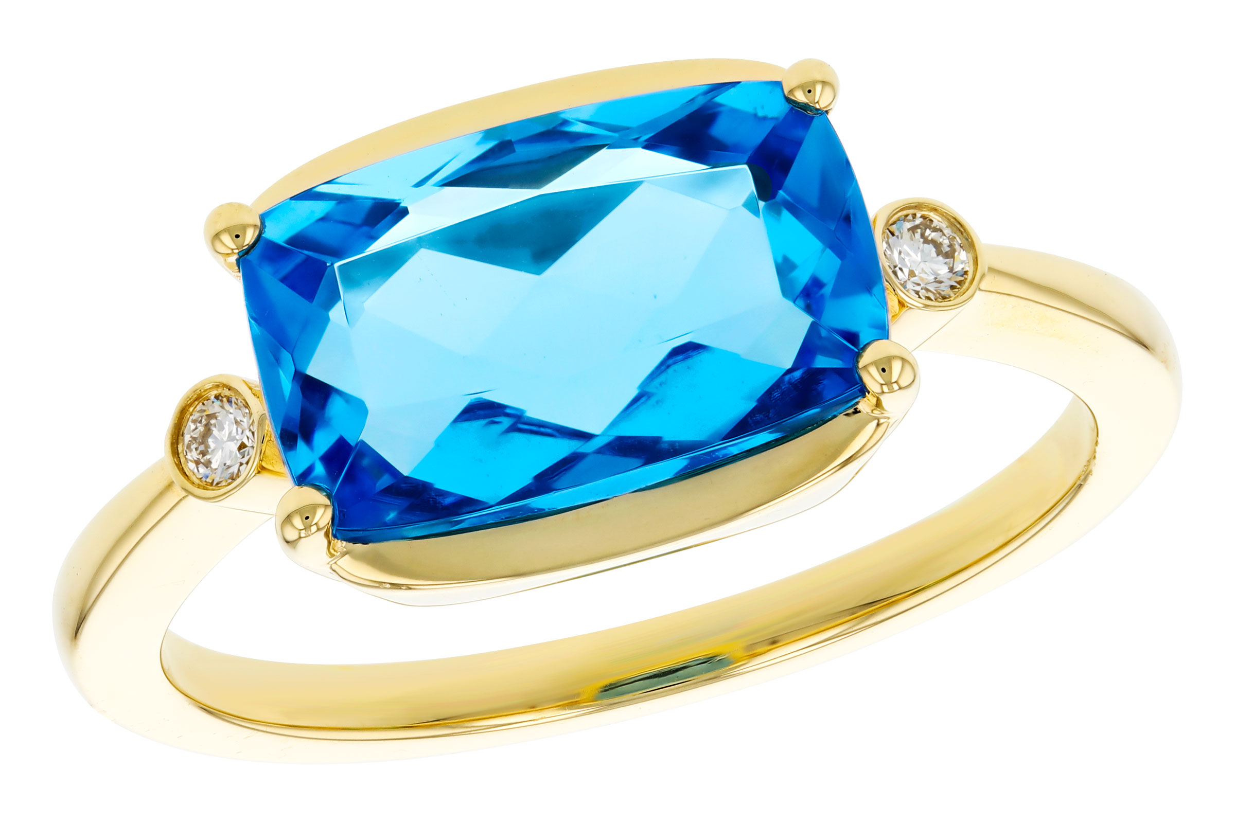 B321-56471: LDS RG 2.88 BLUE TOPAZ 2.92 TGW (11x7MM BT)