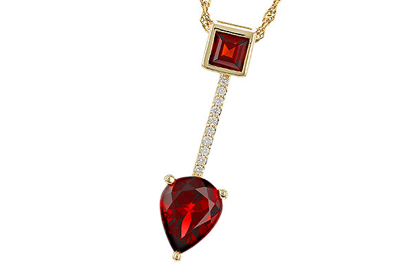 C320-65562: NECKLACE 2.15 GARNET 2.20 TGW