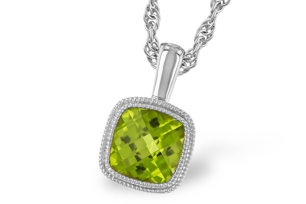D319-78362: NECKLACE .95 CT PERIDOT