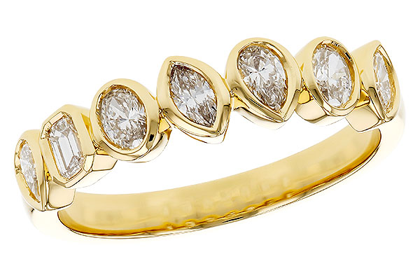 D320-70180: LDS DIA WED RG .62 TW FANCY CUT DIAS
