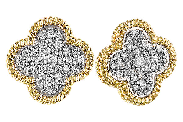 E320-68335: EARRINGS .50 TW