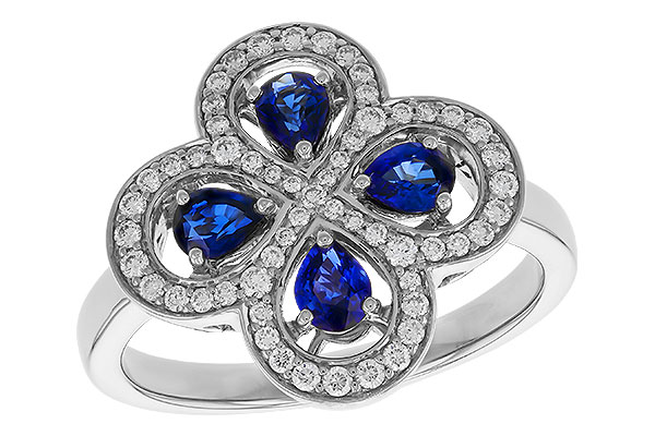 E320-69235: LDS RG .68 TW SAPPHIRE .96 TGW