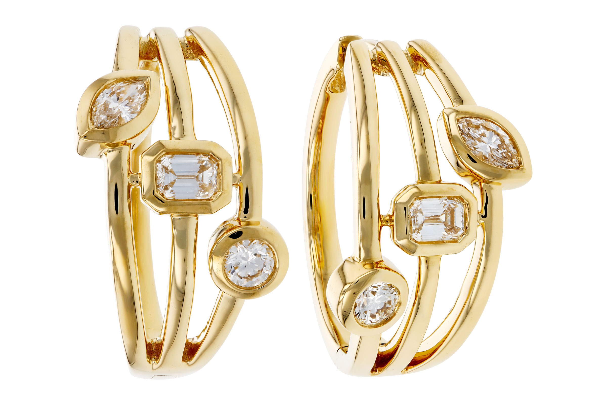 E321-55607: EARRINGS .45 TW (BR/EC/MQ)