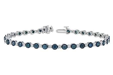 F234-35553: BRACELET 2.35 BLUE DIA 3.17 TW