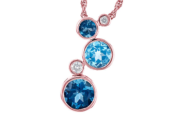 F318-88353: NECK 2.30 BLUE TOPAZ 2.40 TGW