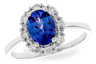 F319-77444: LDS RG 1.02 TANZANITE 1.30 TGW (8x6 OVAL)