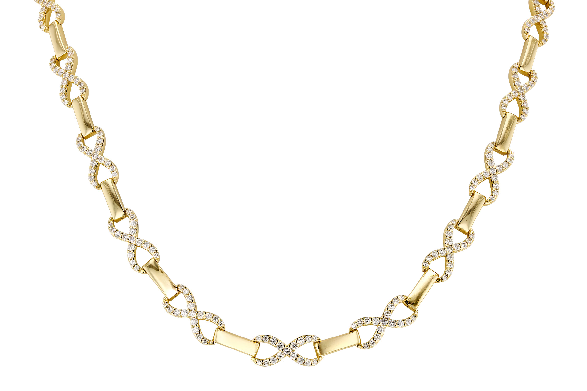 F321-56516: NECKLACE 2.20 TW (17")