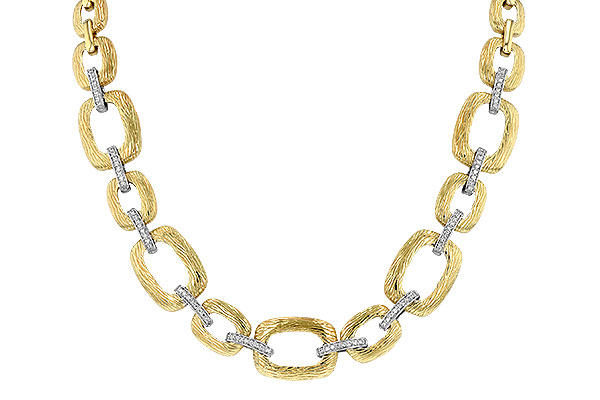 G052-45625: NECKLACE .48 TW (17 INCHES)