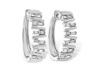 H236-13807: EARR .30 TW BAGUETTE DIAS