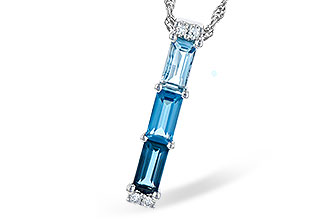 H318-84689: NECK 1.26 BLUE TOPAZ 1.30 TGW