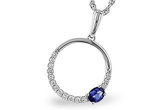 H320-66471: NECKLACE .28 SAPPHIRE .43 TGW