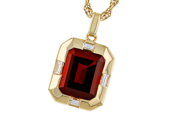 H320-67425: NECKLACE 3.65 GARNET 3.82 TGW (10x8MM GAR)