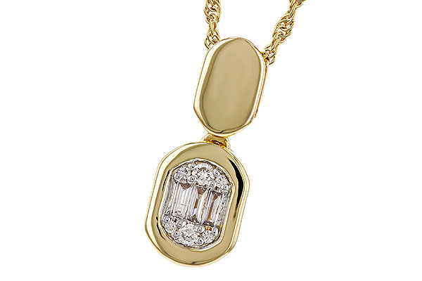 H320-69225: NECKLACE .07 TW BAG .12 TW