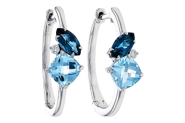 K320-67371: EARRINGS 1.82 TW BLUE TOPAZ 1.86 TGW