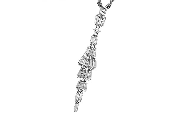 K320-69243: NECKLACE .33 BAG .35 TW