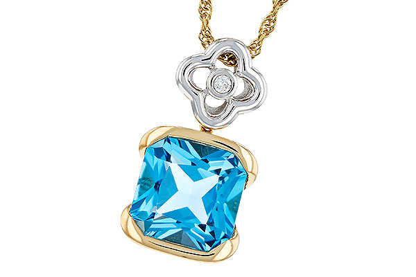 K321-54671: NECKLACE 3.50 BLUE TOPAZ 3.52 TGW (9MM BT)