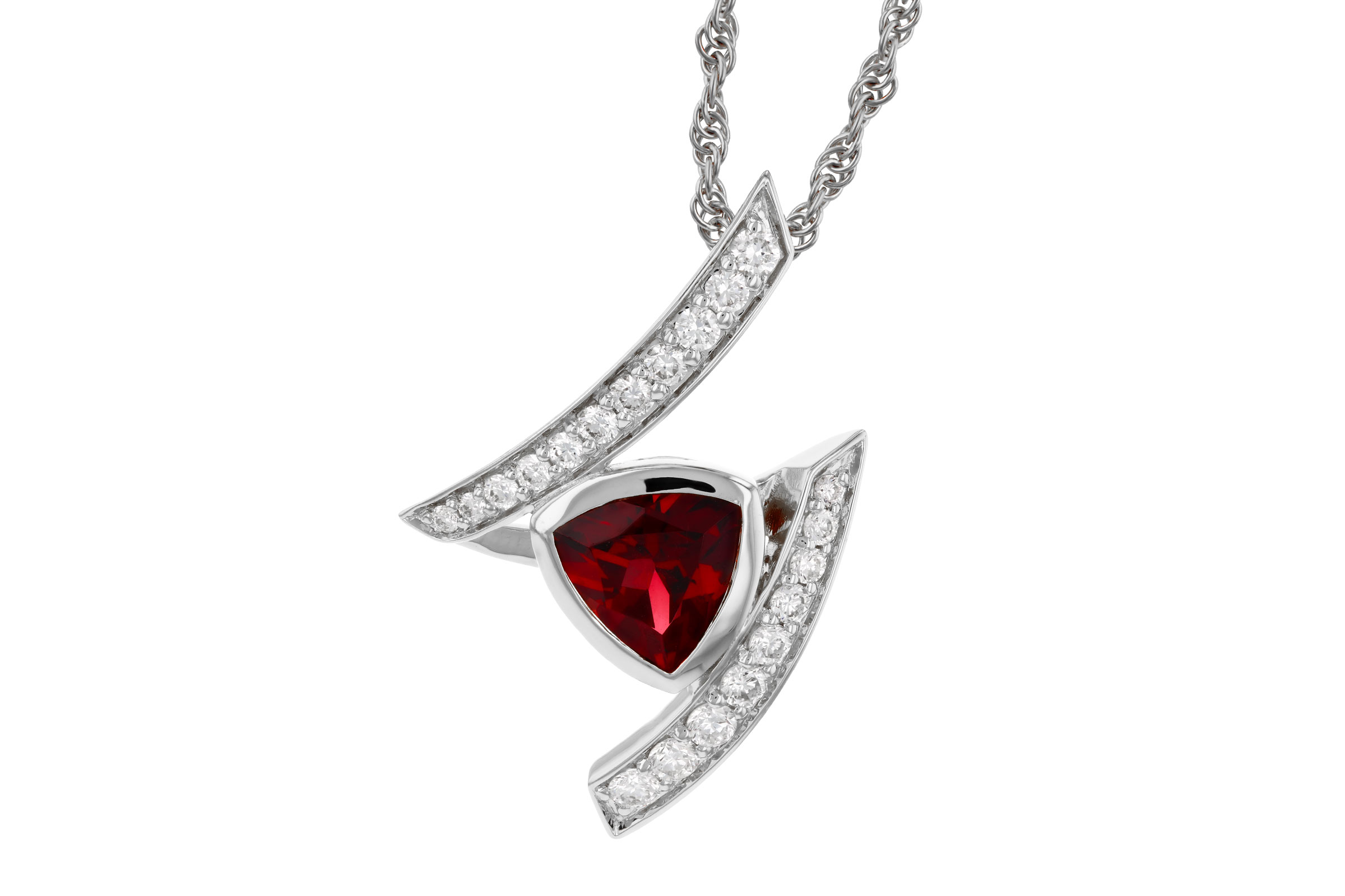 K321-57416: NECKLACE .84 GARNET 1.03 TGW (6MM GAR)