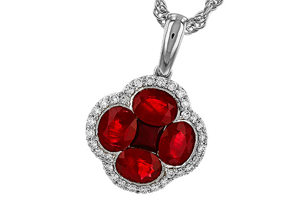 L320-65552: NECKLACE 1.72 RUBY 1.87 TGW