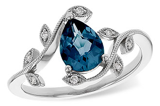 L320-67425: LDS RG 1.20 LONDON BLUE TOPAZ 1.26 TGW (8x6MM LBT)