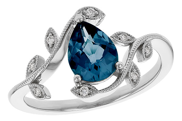 L320-67425: LDS RG 1.20 LONDON BLUE TOPAZ 1.26 TGW (8x6MM LBT)