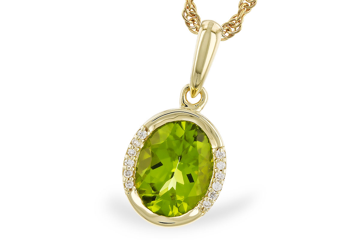 M319-76525: NECKLACE 1.72 TW PERIDOT 1.75 TGW (9x7 PER)