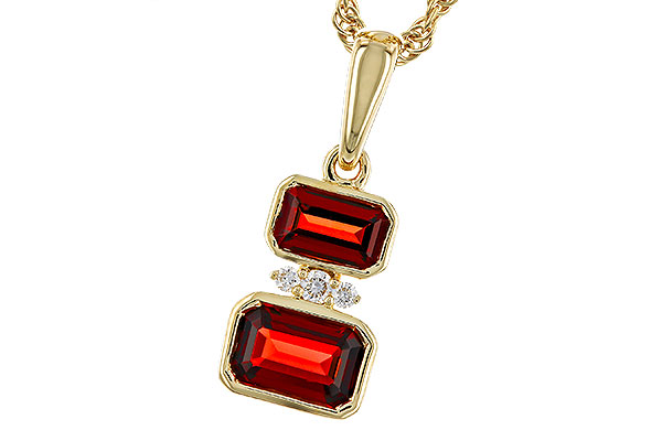 M320-65607: NECK .98 TW GARNET 1.01 TGW